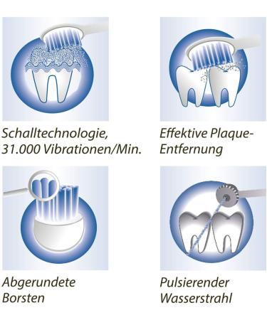 Proficare Dental Center PC-DC 3031: Wireless Sound Toothbrush & Oral Shower for Optimal Dental Care - Buy Online on GoSupps.com