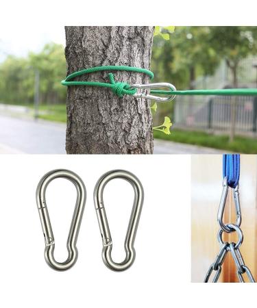 GRANDBUY Large Spring Snap Hook Carabiner  304 Stainless Steel Snap Hook Heavy Duty Carabiner Clip  Stainless Steel Spring Snap Hook Carabiner Carabiner Outdoor 4 inch 2 Pack - Buy Online on GoSupps.com