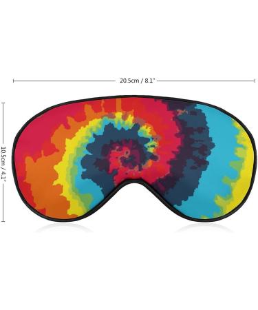 Adjustable Tie Dye Sleep Mask for Women | Comfortable Eye Shades Cover with Elastic Strap for Better Sleep - Buy Online on GoSupps.com