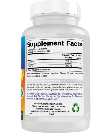 Best Naturals BCAA 3200 mg per Servings 400 Capsules (Pack of 3) - Buy Online on GoSupps.com