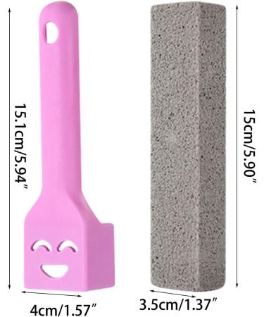 Toilet Bowl Cleaner Pumice Stone Water Stain Remover With Ergonomic Handle Powerfully Removes Toilet Bowl Rings Toilet Cleaning Powerful Brush Household Accessories - Buy Online on GoSupps.com