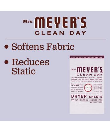 Mrs. Meyer's Clean Day Lavender Dryer Sheets - 80-Count Boxes (Pack of 12) | International Shipping Available - Buy Online on GoSupps.com