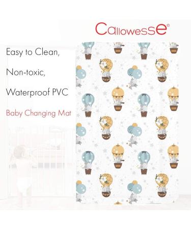 Callowesse Baby Changing Mat 79x47cm - Waterproof, Portable & Foldable with Raised Edges - Buy Online on GoSupps.com