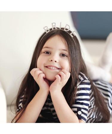 KALIONE Rhinestone Bride Headband - Elegant Rose Red Bridal Crown for Women | Bachelorette Party Headband - Buy Online on GoSupps.com