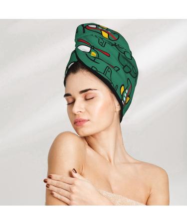 Microfiber Hair Drying Cap - Cartoon Transportation Towel Wrap for Quick Drying Curly & Thick Hair - Buy Online on GoSupps.com