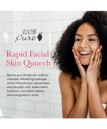 100% PURE Watermelon Cucumber Water Locking Serum for Face Moisturizing Glow Skin Care - Hyaluronic Acid Boost to Replenish Hydrate & Plump Dry Thirsty Skin Vegan - 1.7 fl oz - Buy Online on GoSupps.com