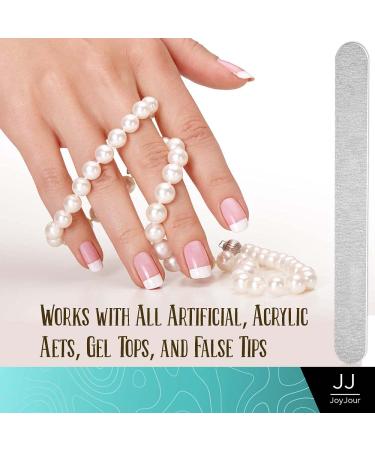 10 PCS JOYJOUR Premium Professional Zebra Nail File 80/80 Double Sided Emery Board Set - Buy Online on GoSupps.com