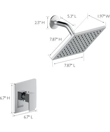Design House 594499 Karsen II Shower Trim with Valve - Polished Chrome - Buy Online on GoSupps.com