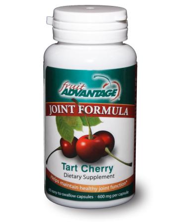 Montmorency Tart Cherry Capsules Joint Formula 1200 mg per serving - 60 Vegetarian Capsules 1 Count (Pack of 1)