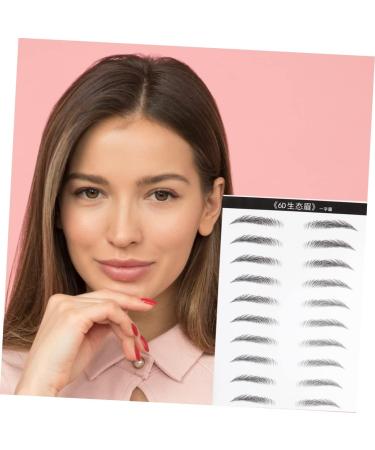 DOITOOL 4 Sheets Pairs Eyebrow Makeup Brow Tatoo Artificial Eyebrow Patch Eyebrow Stickers Hair 6d - Buy Online on GoSupps.com