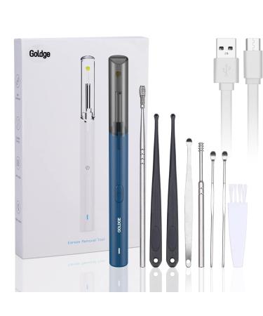 Golden Otoscope Ear Wax Remover - Ultra-Thin HD 1080p Endoscope with 6 LED Lights for iPhone iPad & Android - Safe for Kids & Adults - Buy Online on GoSupps.com