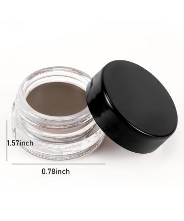 Boobeen Waterproof Dark Brown Eyebrow Pomade Cream - Long-lasting, High Pigmented Gel for Natural Makeup - Buy Online on GoSupps.com