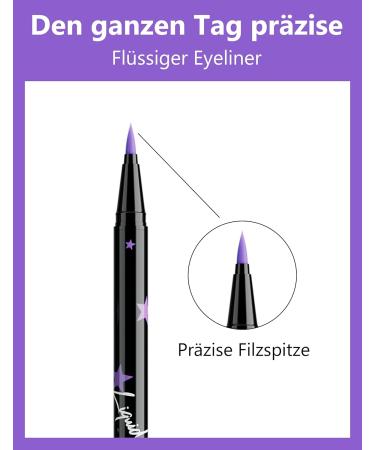  Erinde Erinde Green Liquid Eyeliner Waterproof and Smudge-Proof Quick-Drying and Long-Lasting Highly Pigmented for Precise Eyeliner Lines Multi-Purpose Eyeliner Pen for Halloween - Buy Online on GoSupps.com