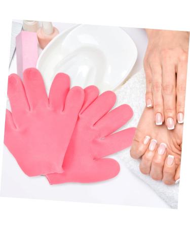 FRCOLOR 2 Pairs Moisturizing Gloves Mittens Lotion Gloves Overnight for Women Gloves for Dry Hand Silicone Glove Lotion Hand Moisturizing Glove Sock Silica Gel Miss Soft Pink - Buy Online on GoSupps.com