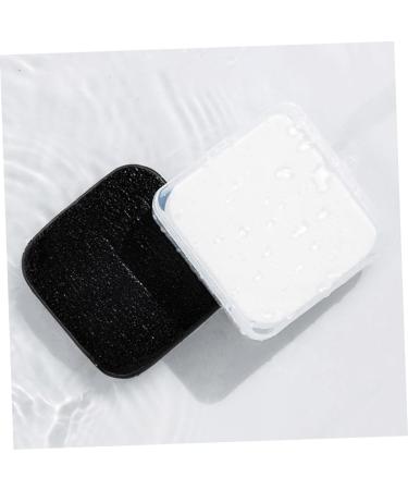 2pcs Charcoal Konjac Face Wash & Makeup Remover Sponges - Skin Care Cleansing Tools - Buy Online on GoSupps.com