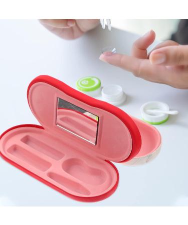 Milists Double-Layer Glasses Case - Travel Contact Lens & Tweezers Storage Set - Durable Compact Design | Ideal for Lentil Tanks - 16.5x7x5.5cm - Buy Online on GoSupps.com