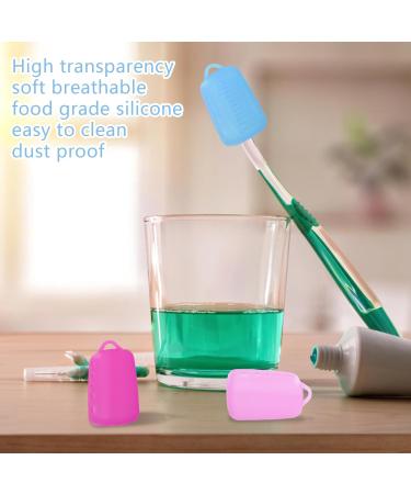 Wllhyf 5 PCS Silicone Toothbrush Covers - Portable Travel Toothbrush Protectors & Head Holders - Buy Online on GoSupps.com