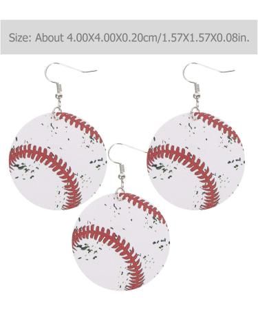 ABOOFAN 15 Pairs Baseball Earrings Dangle Earrings Sports Game Earrings Statement Earrings for Women Earrings for Women Trendy Football Gifts Female Earrings Volleyball Fan Leather Lovers - Buy Online on GoSupps.com