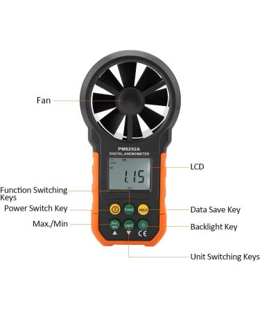 Digital Wind Meter PM6252A - LCD Anemometer for Windsurfing Hang Gliding Sailing Surfing & Fishing | International Shipping Available - Buy Online on GoSupps.com