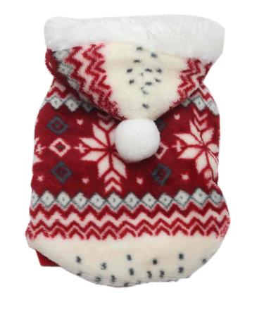 SAMGU Dog Clothes Warm Christmas Dog Sweater Hoodie Red XS - Buy Online on GoSupps.com