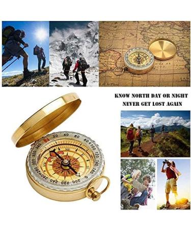 WELLXUNK Portable Waterproof Compass - Luminous Navigation Compass for Camping & Hiking - Reliable Outdoor Gear - Buy Online on GoSupps.com