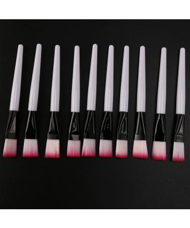 10pcs Pink Brush Set - White Bar Face Brushes for Skin Care & Makeup - Perfect Beauty Tools - Buy Online on GoSupps.com