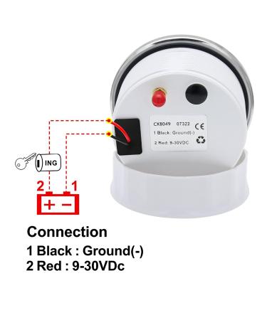 85mm Digital Speed Knife GPS Speedometer | Waterproof IP67 Speed Measuring Device for Auto & Yacht | 12V/24V - Buy Online on GoSupps.com