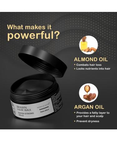 Buy The Man Company Hair Styling Wax Cream with Almond & Argan Oil - Extra Strong Hold Matte Effect Paraben & Silicone Free | 1.7oz International Shipping - Buy Online on GoSupps.com