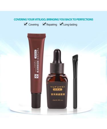Cimenn Professional Vitiligo Cover Liquid Set - Scar & Birthmark Concealer - Buy Online on GoSupps.com
