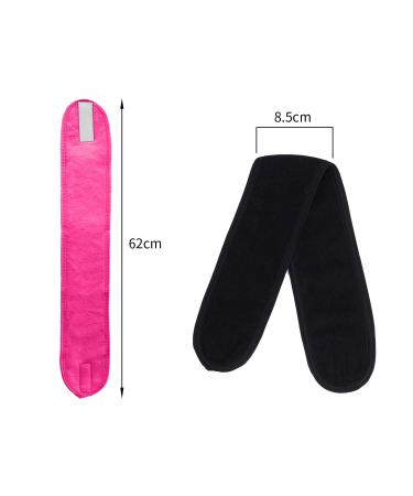 Shop Lattcure Adjustable Terry Hair Band | 3-Piece Makeup & Spa Headband for Women & Girls - Hair Protection Velcro Fastener - Buy Online on GoSupps.com