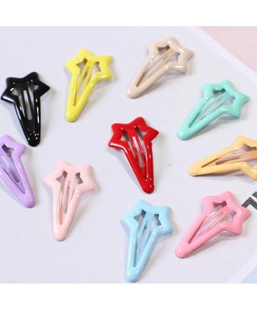 Daycount 10pcs Colorful Stars Duckbill Hair Clips for Ladies, Teens, Girls - Hair Salon Hairpins (Random Color) - Buy Online on GoSupps.com