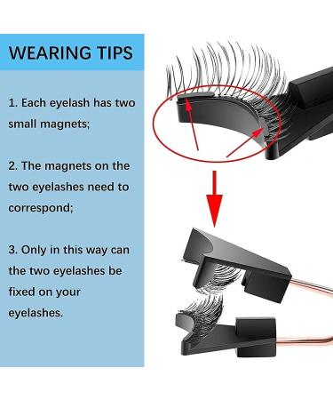 Magnetic Eyelashes False Eyelashes No Glue and Eyeliner Needed Natural Look Magnetic Lashes No Glue Magnetic Eyelashes Band Lashes Look Like Extensions Magnetic Eyelashes(Natural and Bushy) - Buy Online on GoSupps.com