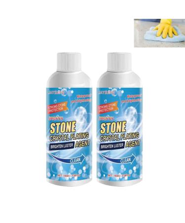 Stone Stain Remover Cleaner 2023NEW Stone Crystal Plating Agent Stone Crystal Plating Brighten Luster Agent Clean Nanometer Crystal Plating Agent Kitchen Marble Oil Stain Cleaner (2pc)