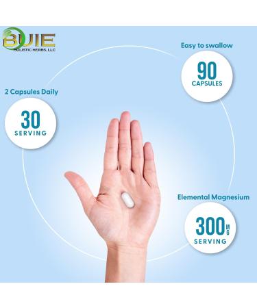 Triple Complex Magnesium 300mg | High Absorption Magnesium Glycinate Citrate & Malate Supplement | Supports Muscle Function Metabolism & Heart Health | Vegan Non-GMO | 90 Capsules 90 Count (Pack of 1) - Buy Online on GoSupps.com