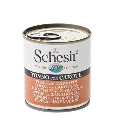Schesir Wet Dog Food Tuna with Carrot Pack of 16 x 285 g Total: 4560 g