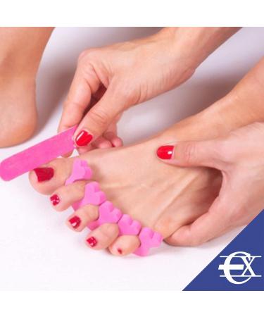 EuroXanty Pedicure Toe Separator & Foam Toe Spreaders - Perfect for Painting Toenails | Flower & Heart Designs - Buy Online on GoSupps.com