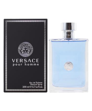 Versace Pour Homme for Men Eau de Toilette Spray 6.7 Ounce 6.7 Fl Oz (Pack of 1) Aromatic Fougere - Buy Online on GoSupps.com