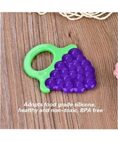 Silicone Fruit Teething Toy for Infants & Toddlers - BPA-Free, Freezer-Safe, Soothing Teether - Buy Online on GoSupps.com