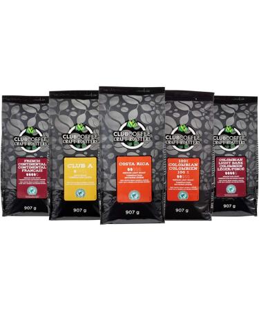 Club Coffee Craft Roasters Costa Rica - Medium Light Roast Whole Bean Coffee Rainforest Alliance Certified 2 Pound Bag Costa Rica - Medium Light Roast 907 g (Pack of 1) - Buy Online on GoSupps.com