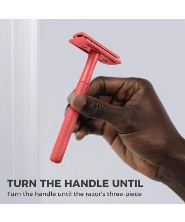 Shop Eco-Friendly Security Razor for Women | 5-Blade Red Razor with Sensitive Box | Plastic-Free & Safe Shaving - Buy Online on GoSupps.com