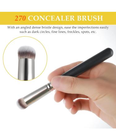 Amaxiu 3 Pcs Foundation Contour Brushes - Foundation Brush & Concealer Brush & Blusher Brush Under Eye Nose Contour Kabuki Brush for Blending Liquid Cream Sculpting Highlighting Mineral Makeup - Buy Online on GoSupps.com