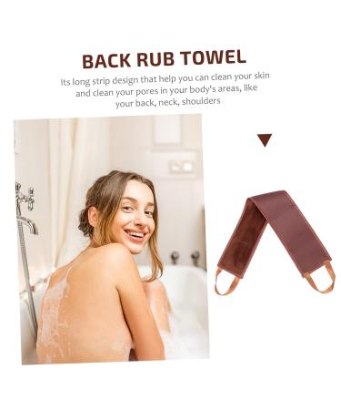 Outanaya 1pc Back Stretching Belt for Tanning Oil Application Self-applicator Tool for Body Lotion Easy to Clean Brown Back Wiping Strip for Smooth Even Finish - Buy Online on GoSupps.com