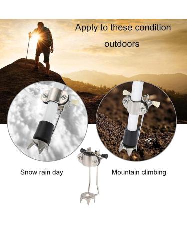 ICE Cane Tip No Non-slip Crutch Handle Portable Attachment Trekking Accessories White Useful Design - Buy Online on GoSupps.com