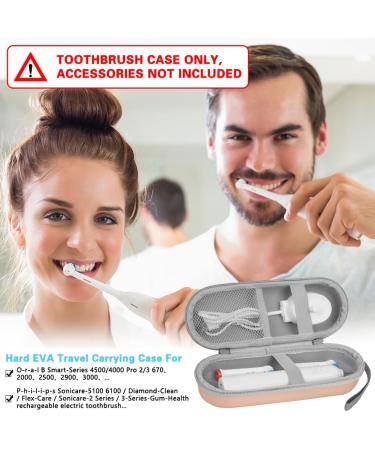 LOPHE Electric Toothbrush Travel Case Dustproof Toothbrush Storage Holder Portable Toothbrush Protective Cover Bag Electric Toothbrush Case Container for Business Camping Travel (Gold) - Buy Online on GoSupps.com