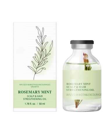 G n rique Hair Growth Oil With Rosemary | 50ml Nourishing Scalp Oil For Hair Strengthening | All-Purpose Hair Care Oil For Women And Men | Refreshing Formula For Natural Hair Growth