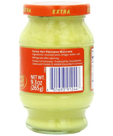 Lowensenf Extra Hot Mustard in Jar - 9.3 Ounce (Set of 2) - Buy Online on GoSupps.com