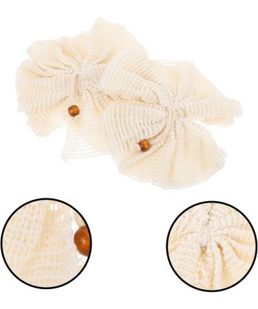 Angoily 2pcs Bath Flower Towel & Exfoliating Body Sponge - Soft Cotton Shower Wash Scrubber Balls for a Revitalizing Bath Experience - Buy Online on GoSupps.com