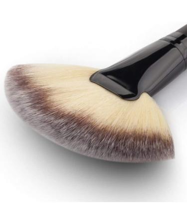 1Pc Big Large Fan Top Brush Makeup Tools Fan Head Face Brush Contour Concealer Powder Blush Eyeshadow Nose Smudge Brush Face Powder Blush - Buy Online on GoSupps.com