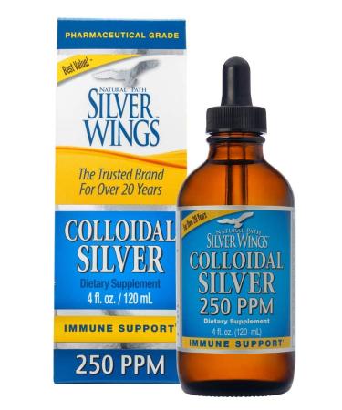 Natural Path Silver Wings Colloidal Silver 250 ppm 4 fl oz (120 ml)